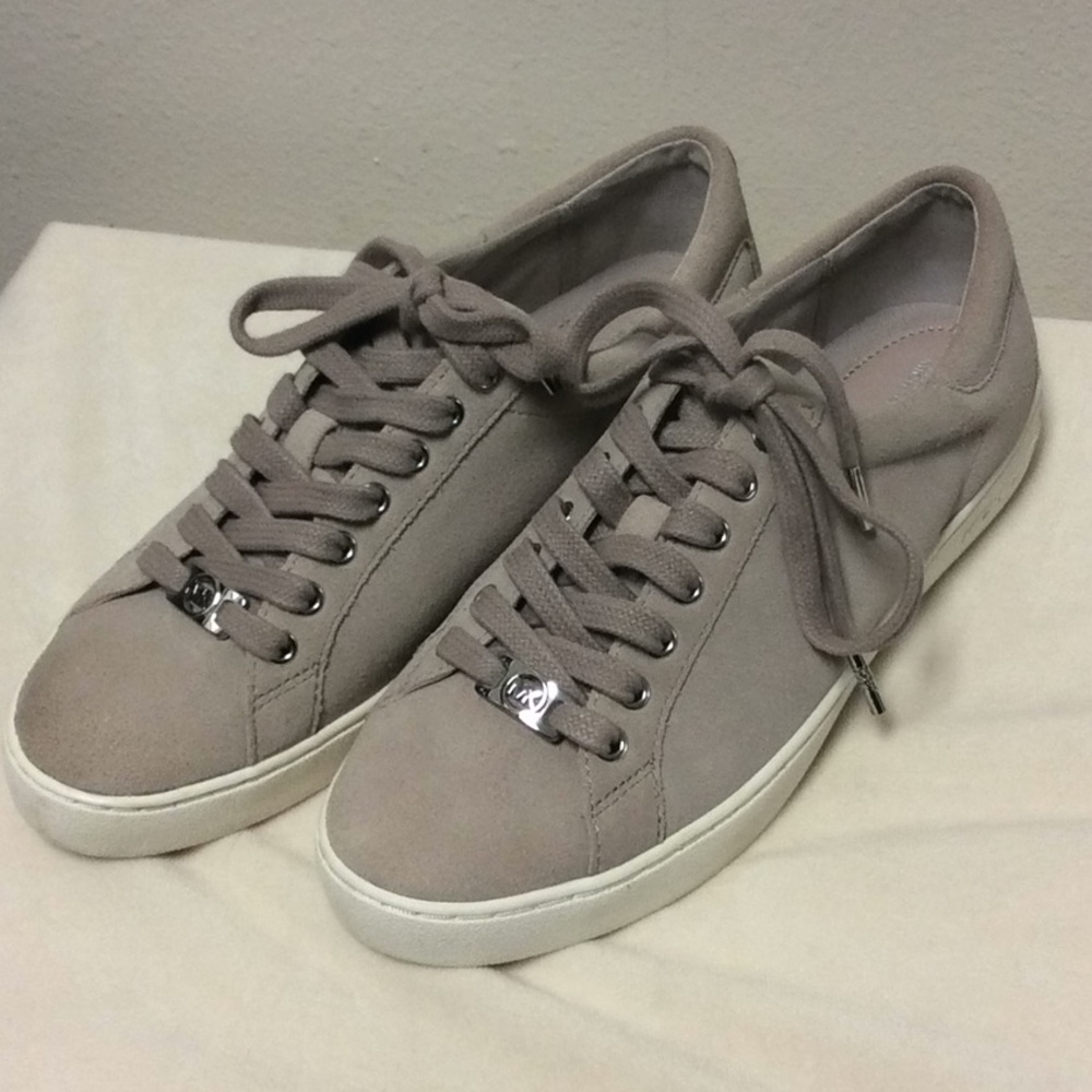 Michael Kors Gray Suede Lace Up Sneakers Size 7.5